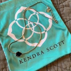 Kendra Scott Black Stone Necklace